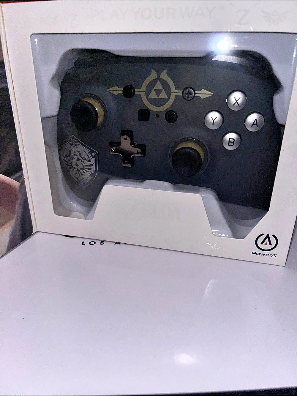 PowerA Enhanced wired flare Controller for Nintendo Switch - Legend of Zelda Bla
